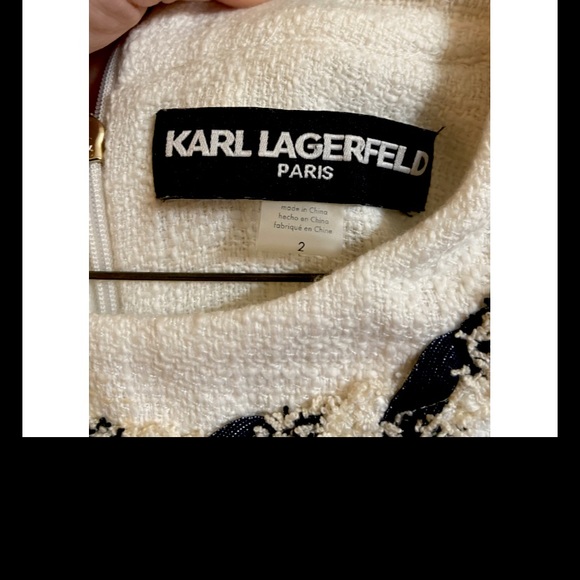 Karl Lagerfeld White Tweed dress - Picture 5 of 5